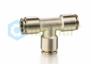 Brass Push To Connect Fittings Union Tee with ISO REACH