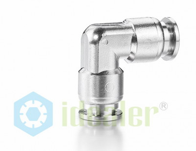 One Touch Fittings Pneumatic Stainless Steel Elbow Union